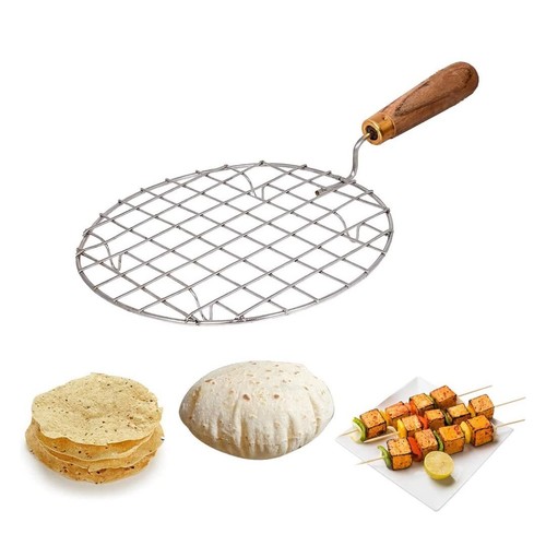 Suzec wire round wooden handle - wire,