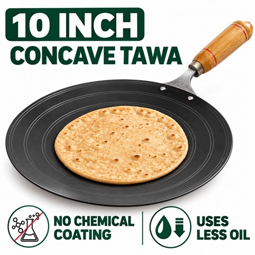 Inch concave tawa pan roti - 10,